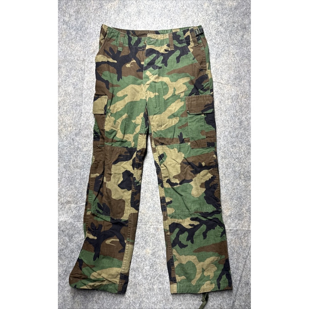 US Army Pants Mens Size 10 Camo Cargo Woodland Military Combat Trousers pre-owne